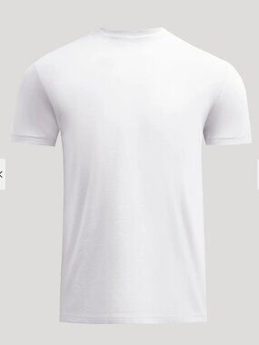 NWT True Classic Crewneck T-Shirt XL White Short Sleeve Cotton Blend Tee